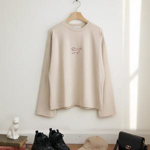 샵앤) 국산 여성 라운드넥 트윈스캣 나염 면100 티셔츠 FJ-WSH-5052-베이지