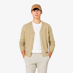 라코스테 공식 남성 브이넥 소방모 가디건 AH797E-55N 02S