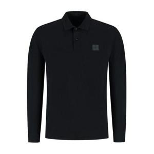 25 FW 스톤 아일랜드 로고 패치 롱슬리브 폴로셔츠 블루 K2S152200011S0F11