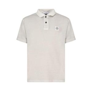 25 FW 스톤 아일랜드 로고 패치 숏슬리브 폴로셔츠 그레이 K1S152200205S0057