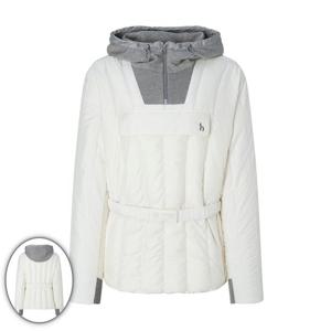 [헤지스골프] 여성 경량 아노락 중힙 패딩 점퍼 아이보리 HWJU5D713IV