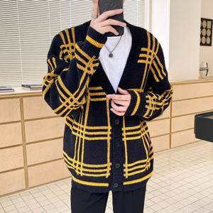 패션가디건 클래식 시그니처 3컬러 남성 체크 가디건