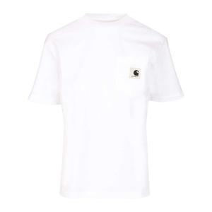 칼하트윕 체스트 포켓 코튼 레귤러핏 티셔츠 I032215 02XX