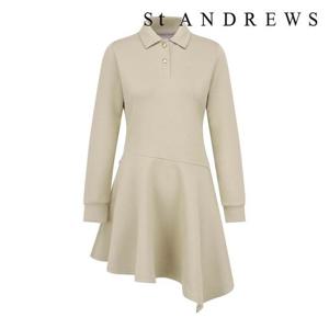 세인트앤드류스  (821E4JSA32) 여성 별 심볼 플레어 카라 원피스