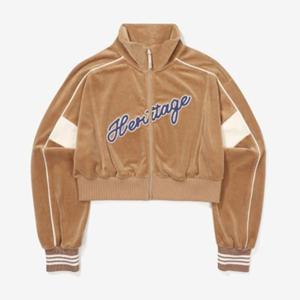 휠라 여성 파이핑 벨벳 트레이닝자켓 FS2FTF3153F_CAL