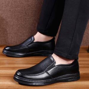 클래식 남자 털 슬립온 로퍼 남성 겨울 신발 방한화