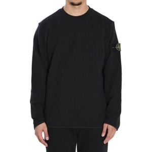 25 FW 스톤 아일랜드 크루넥 와펜 롱슬리브 스웨트셔츠 블랙 K2S156100077S0185
