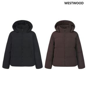 [웨스트우드] 여성 에센셜 미들 덕다운 패딩 자켓 (2컬러) WP4WCDM124