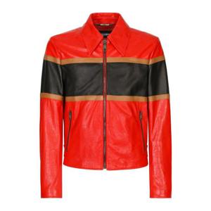 25 FW 돌체앤가바나 스트라이프 가죽 셔츠 재킷 G9ANNLGG640 TP432299389