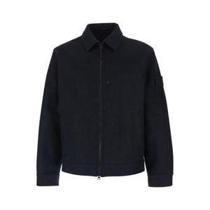 25 FW 스톤 아일랜드 시그니처 로고 패치 와펜 집업 자켓 블랙 K2S151200027S0F18