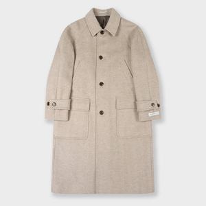 [본(정장)]캐시미어 헤링본 발마칸 코트 베이지 BN3WHA561BE