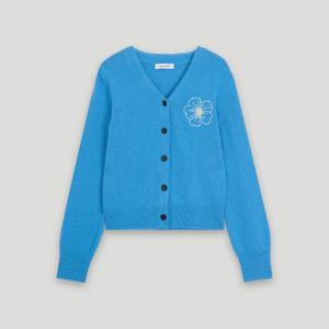 코데즈컴바인  심볼자수 포인트 V넥 울혼방 가디건 (CKD-CD501WA)