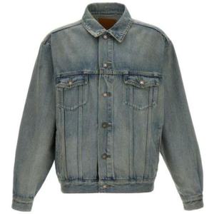 SAINT LAURENT 25 시카고 블루 데님 트러커 재킷 (816791 Y26MA 4376)