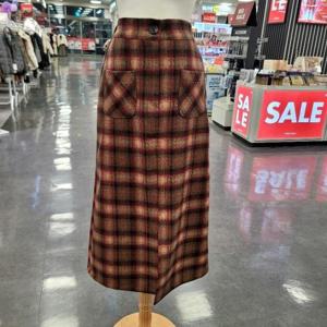 수스 HC07 포켓체크앞트임스커트 S254BSKB56