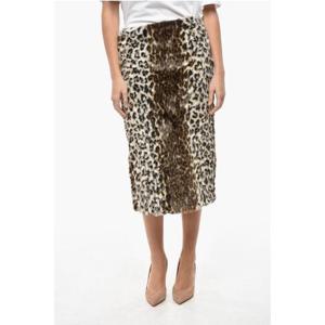 알렉산더 맥퀸 롱 스커트 810755 QHAB6 7059 Brown