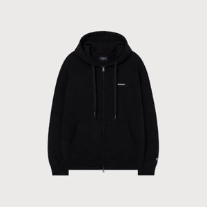 M 커버낫후드집업 CQK CO2503HZ04-BK 스몰 로고 기모 후드집업 Black