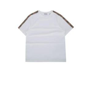 버버리 주니어 키즈 화이트 Cedar 반팔 티셔츠 8108049 A1464