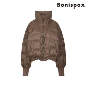 [보니스팍스]하이넥 소매 밑단 시보리배색다운점퍼 B1F45OJP260