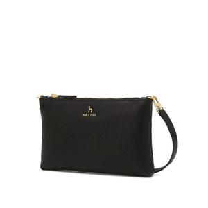 [헤지스]헤지스 블랙 로고장식 소가죽 미니크로스백 WIWA4F052BK