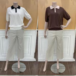 BCBG M백화점 배색 카라넥 P/O B5C7K402