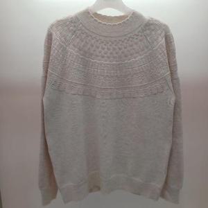 Destijl HC06 스판 펀칭 배색 레이스넥 깔끔한 반목폴라 니트티 D2543sw09I