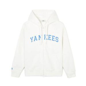 MLB후드집업 PQJ 3ATRV0341-50CRS 바시티 앞그래픽 오버핏 후드 집업 NY