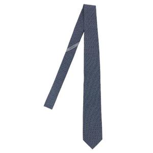 FERRAGAMO Gancini print tie 788891FNAVY
