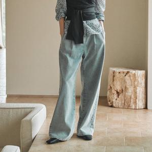 [쥬크]원턱 와이드 데님 팬츠 (Z253PSA403)