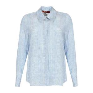 25FW 막스마라 STUDIO Nola 실크 셔츠 With Micro Checked Pattern 25261160316E15