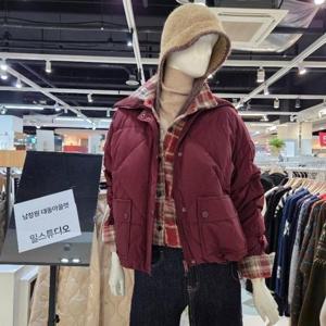 밀스튜디오 DP02 니트배색오리털패딩점퍼 LRBPDR119