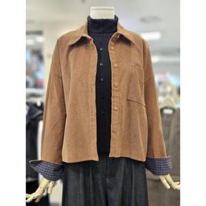 오조크 세이브존01 골지 체크소매 배색 셔츠 FOTWCSC531P