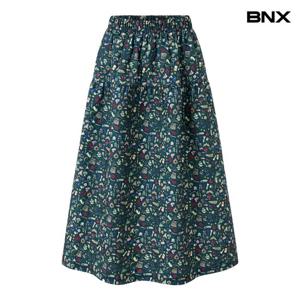 [BNX]플라워 패턴 퀼팅 롱 스커트 (BX4SK005L0)