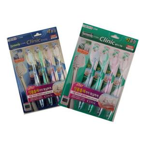 잇몸케어 시스테마 클리닉 칫솔 3+1 콤팩트/레귤러