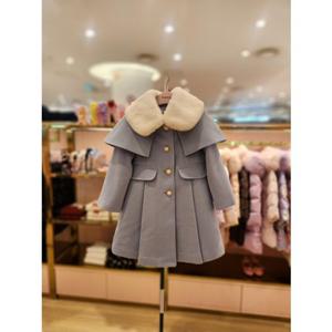 프렌치캣5 여아 라이트블루케이프코트 (Q56DBC030)