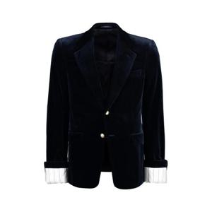 구찌 스트레치 코튼 벨벳 포멀 자켓 753082ZJV75 4240 BLUE