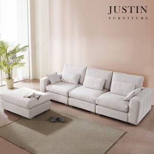 [저스틴퍼니처]퓨어 이태리 코모도 4인 소파 +스툴
