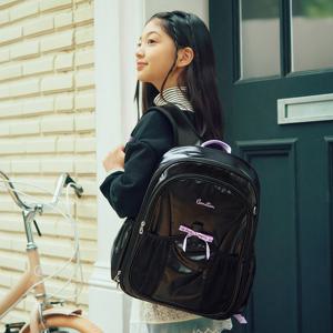 [베네통키즈] 블링 메쉬 책가방_QCBG04611BK