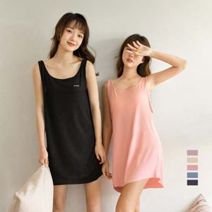 냉감 여름 잠옷 여성 원피시 흠웨어 실내복 민소매