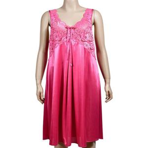 레이스자수 새틴 여성원피스홈웨어 잠옷 50대잠옷