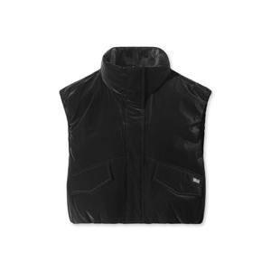 [왁]왁 익스클루시브 우먼 벨벳 숏 패딩 베스트 WWVAW25902BKX