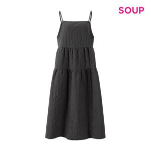 [숲]2단 캉캉 스퀘어넥 롱 원피스 (S5BOP01)