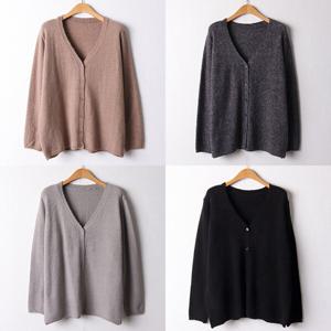 나야홍 / 위쉬몰 EB 데일리Y넥버튼가디건(I035H510) 빅사이즈