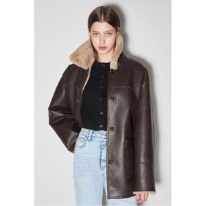 [버커루]여성 리버시블 퍼 무스탕(B244LI630P)