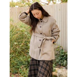 올리브데올리브 A라인 싱글 하프코트 OW5WHA550