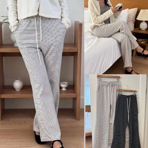 나야홍 / 위쉬몰 YP 일자핏가로줄밴딩팬츠(V682H511) 빅사이즈