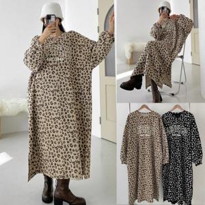 나야홍 / 위쉬몰 NM 기모레오파드롱원피스(V676H511) 빅사이즈