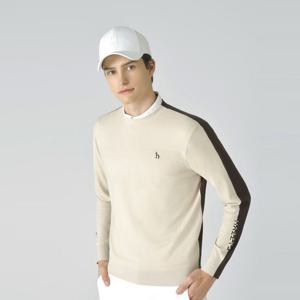 [헤지스골프][BEST]남성 앞뒤 반전 체크 니트(HUSW5C616I1)