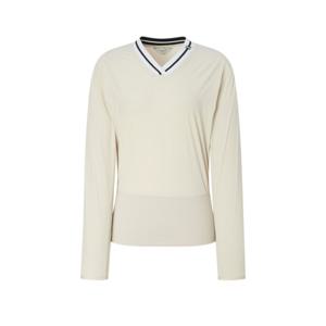 [헤지스골프][BEST]여성 우븐 브이넥 맨투맨(HWTS5C614I1)