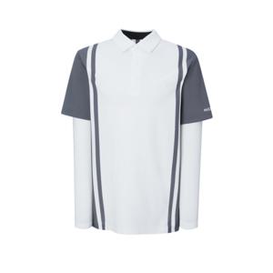 [헤지스골프][BEST]남성 페이크 레이어드 선염 티셔츠(HUTS5C613OW)