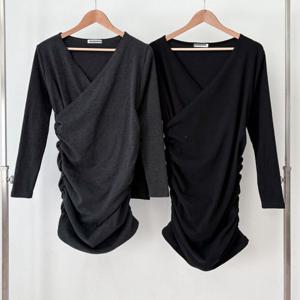 나야홍 / 빅사이즈원피스 T389L510 꼬임셔링랩브이원피스 RD